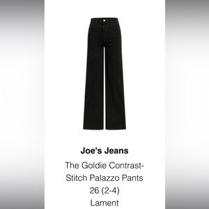 Joe's Jeans Black Flare & Wide Leg Pants